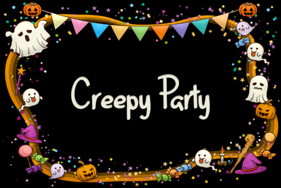 Pumpkin Halloween Font Poster 5