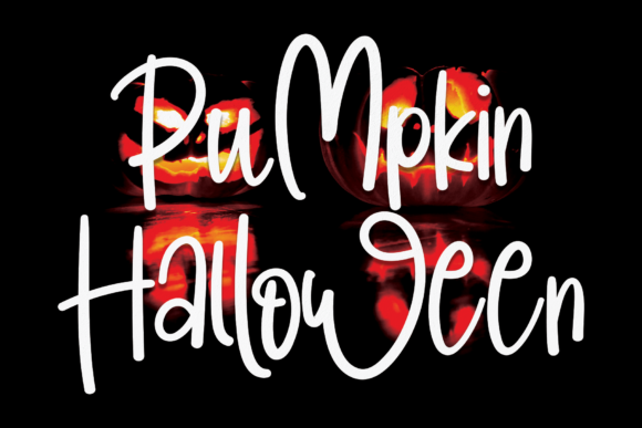 Pumpkin Halloween Font Pumpkin Halloween Font Poster 1