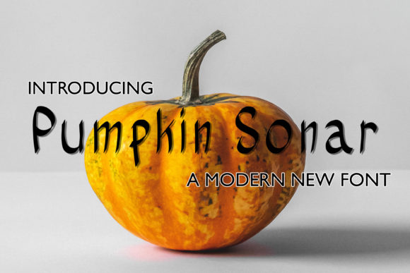 Pumpkin Sonar Font Poster 1