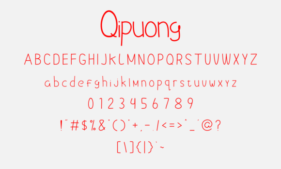 Qipuong Font Poster 6