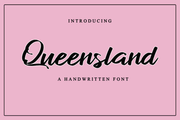 Queensland Font Poster 1