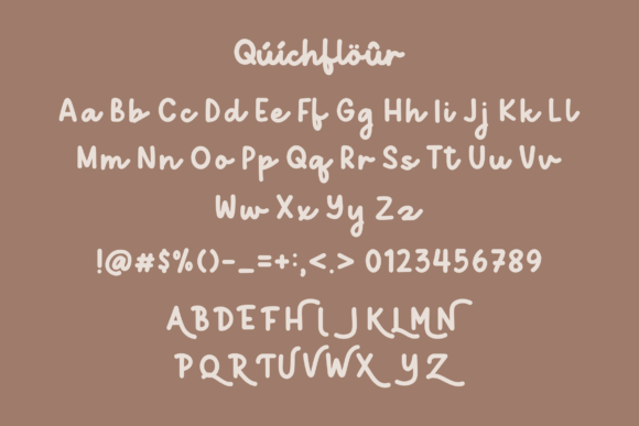 Quichflour Font Poster 9