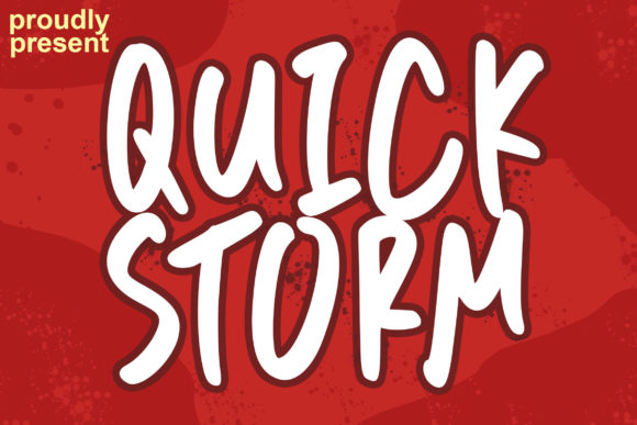 Quick Storm Font Poster 1