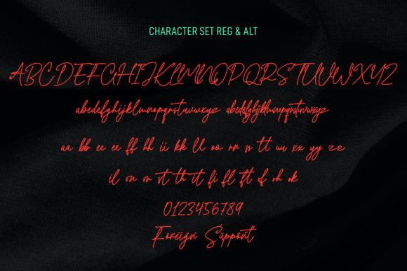 Quiltyks Script Font Poster 9