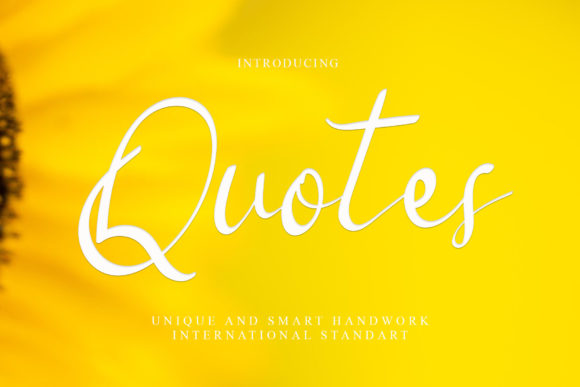 Quotes Font Poster 1