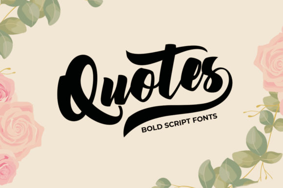 Quotes Font Poster 1