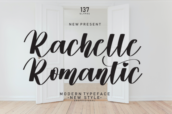 Rachelle Romantic Font Poster 1