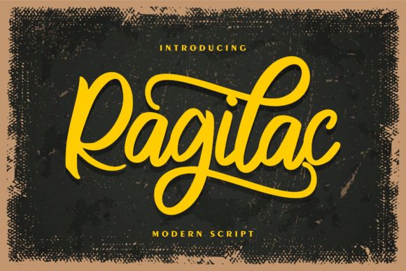 Ragilac Script Font Poster 1