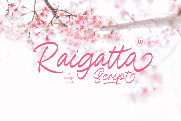 Raigatta Script Font Poster 1