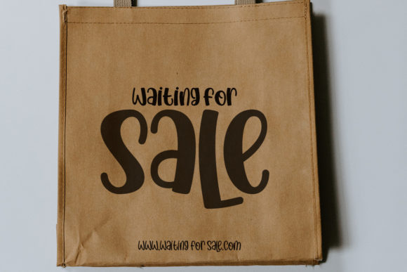 Rain Cloud Font Poster 3