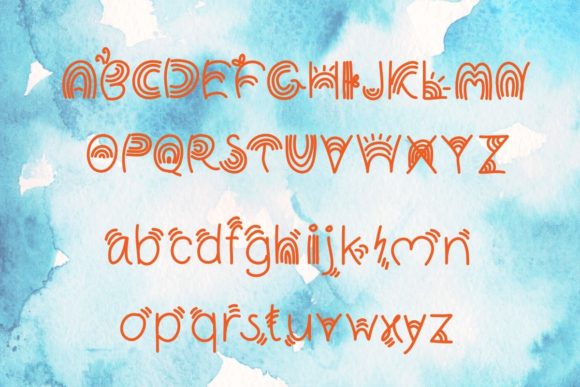 Rainbow Font Poster 7