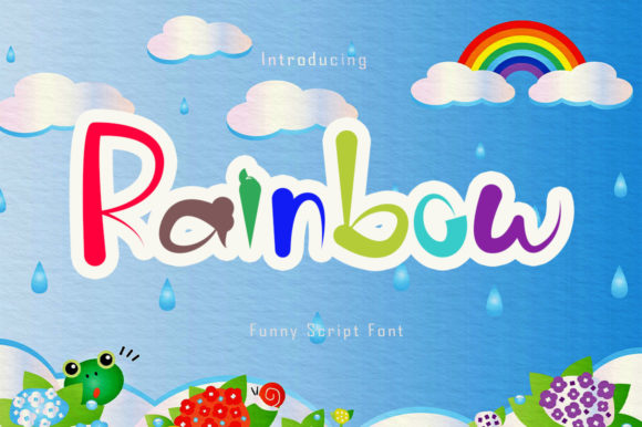 Rainbow Font Poster 1