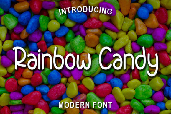 Rainbow Candy Font Poster 1