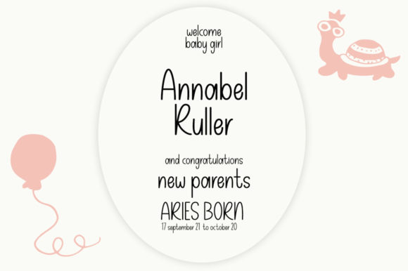 Rainbow Children Font Poster 2