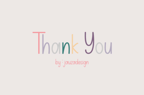Rainbow Children Font Poster 6