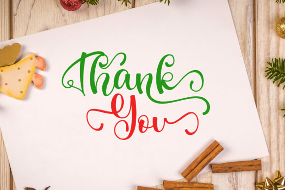 Rainbow Christmas Font Poster 11