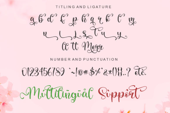 Rainbow Christmas Font Poster 10