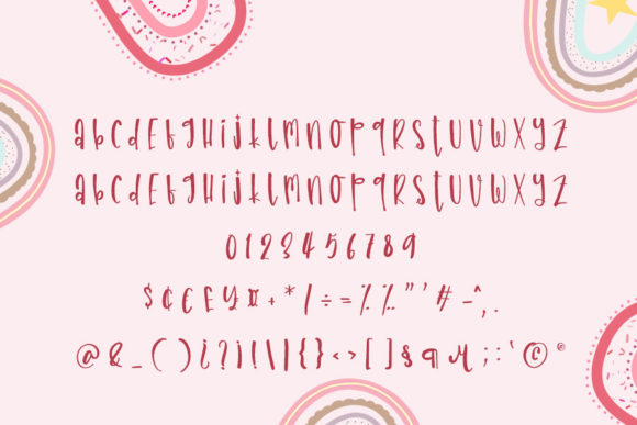 Rainbow Craft Font Poster 3