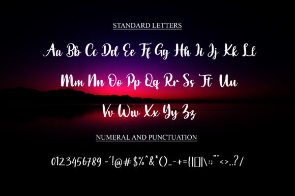 Rainbow Cute Font Poster 3