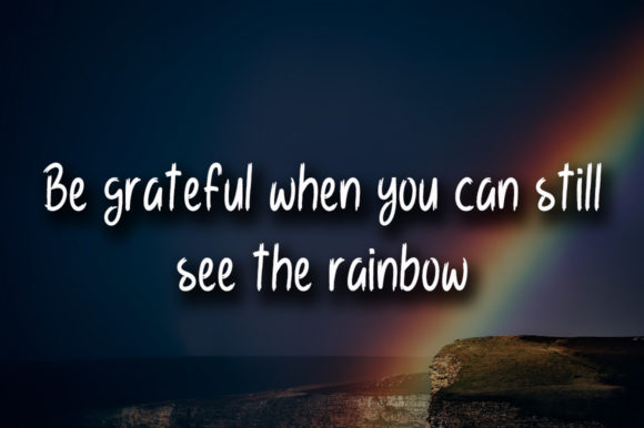 Rainbow Love Font Poster 3