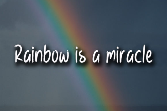 Rainbow Love Font Poster 4