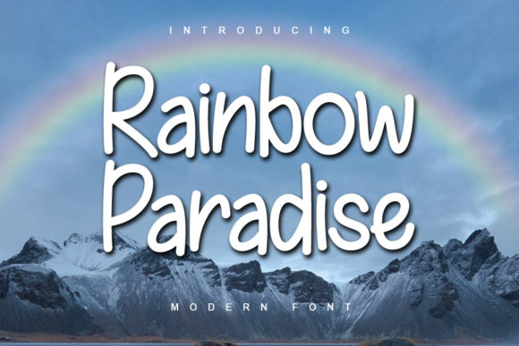Rainbow Paradise Font Poster 1