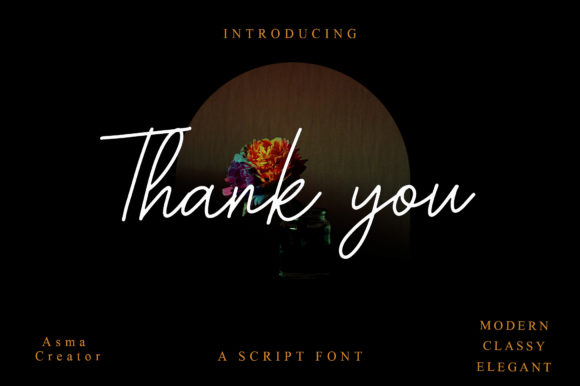 Rainbow Signature Font Poster 5