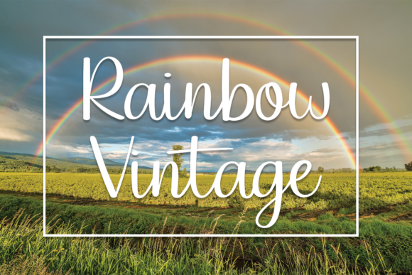 Rainbow Vintage Font