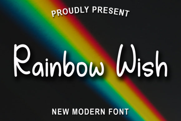 Rainbow Wish Font Poster 1