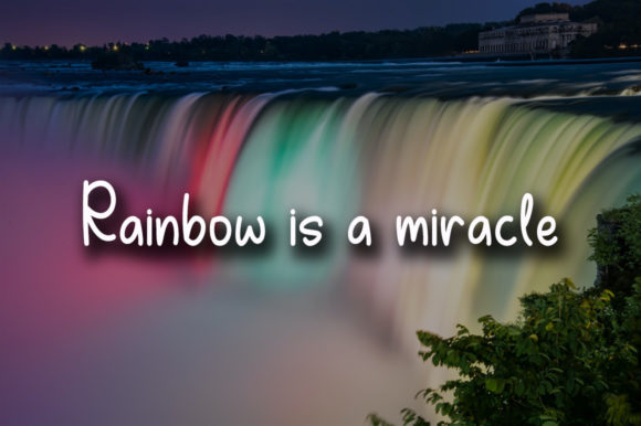 Rainbow Wish Font Poster 3
