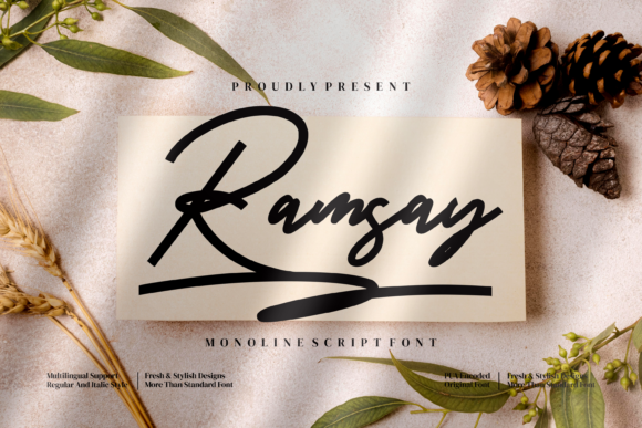 Ramsay Font Poster 1