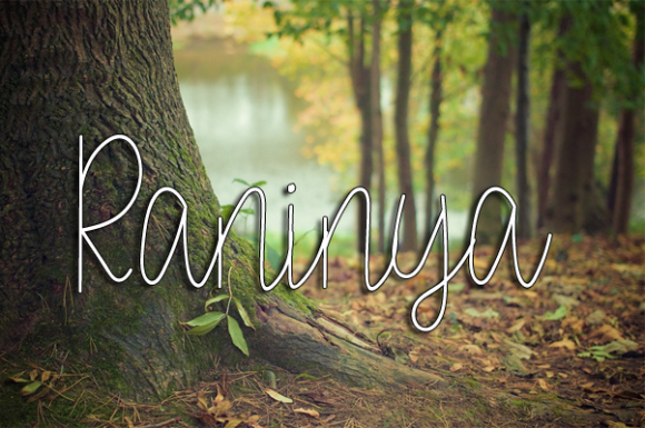 Raninya Font Poster 1