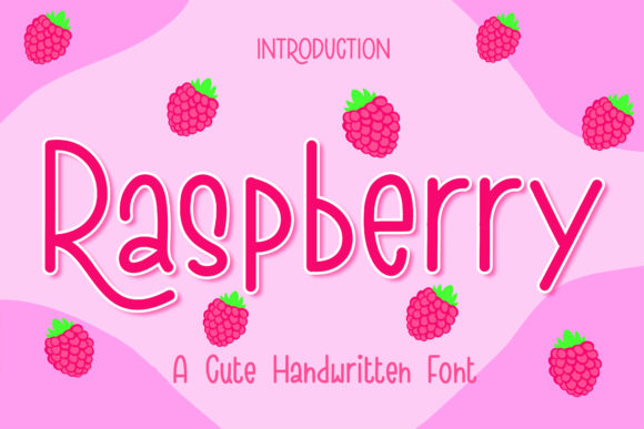 Raspberry Font Poster 1