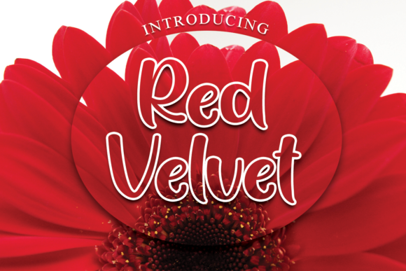 Red Velvet Font Poster 1