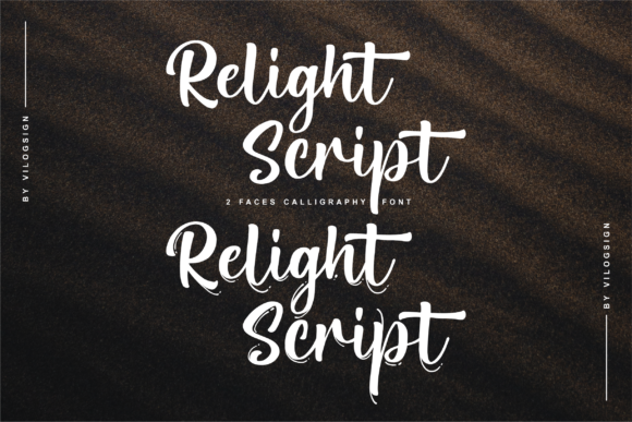 Relight Script Font Poster 1