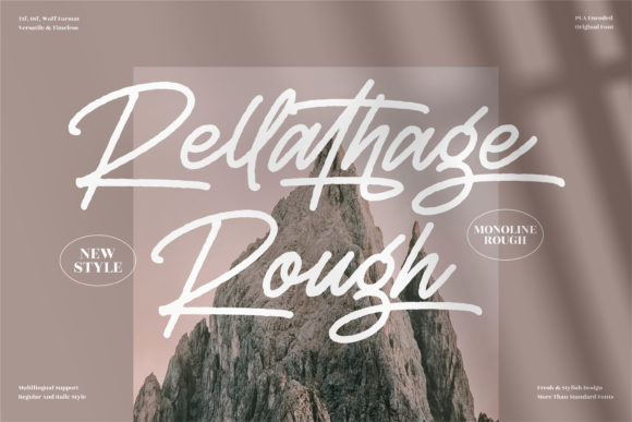 Rellathage Rough Font Poster 1