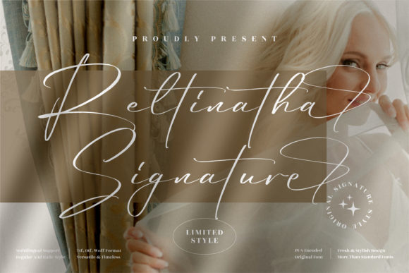 Reltinatha Signature Font Poster 1