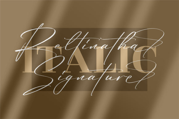 Reltinatha Signature Font Poster 2