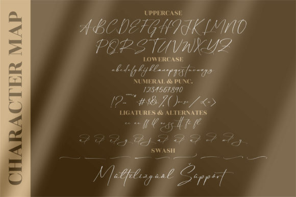 Reltinatha Signature Font Poster 11