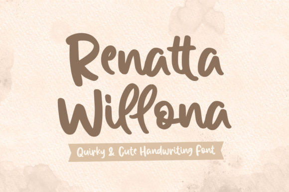 Renatta Willona Font Poster 1