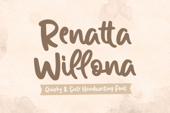 Renatta Willona Font Poster 1