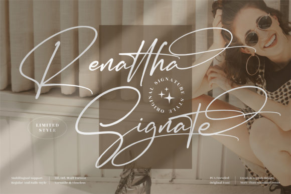 Renattha Signate Font Poster 1