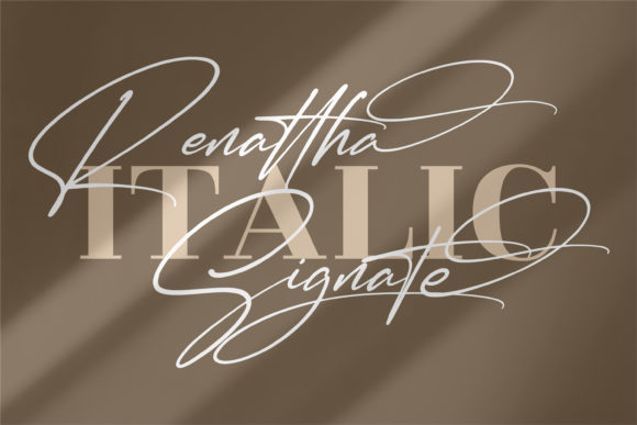 Renattha Signate Font Poster 2