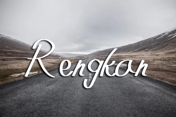 Rengkan Font Poster 1