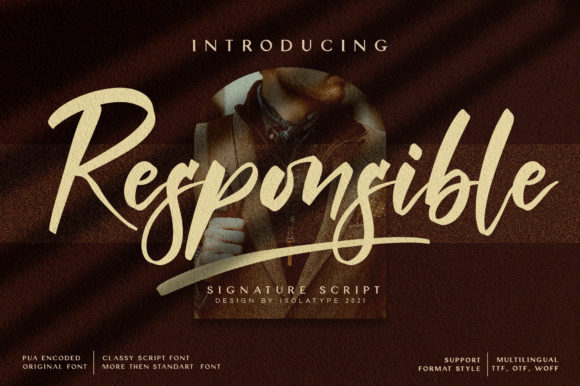 Responsible Font Poster 1