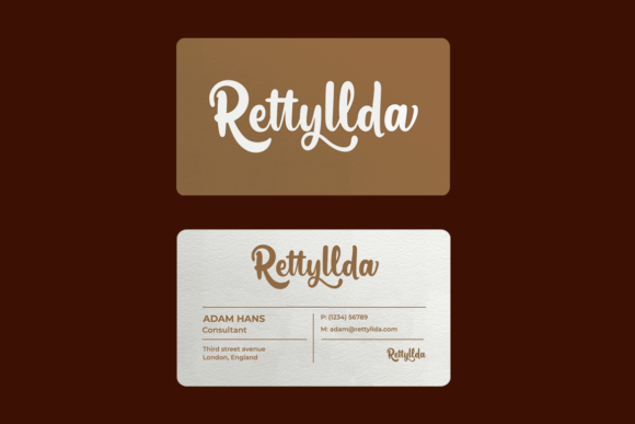 Rettyllda Font Poster 5