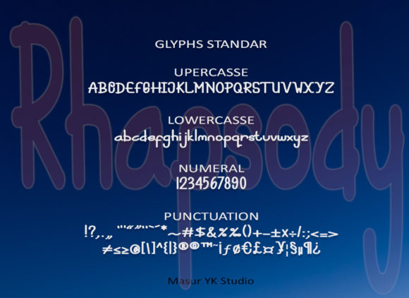Rhapsody Font Poster 5