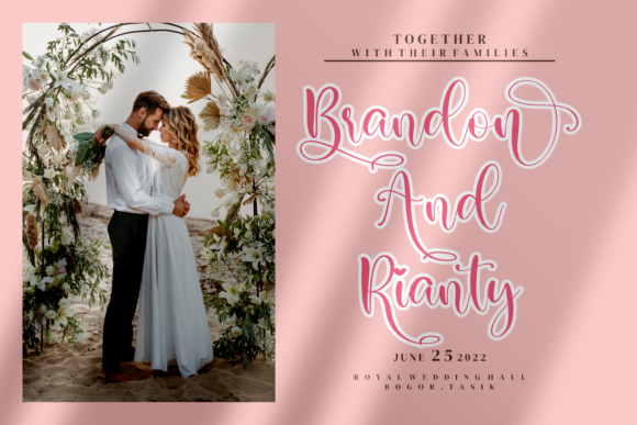 Rialliata Beautiful Font Poster 3