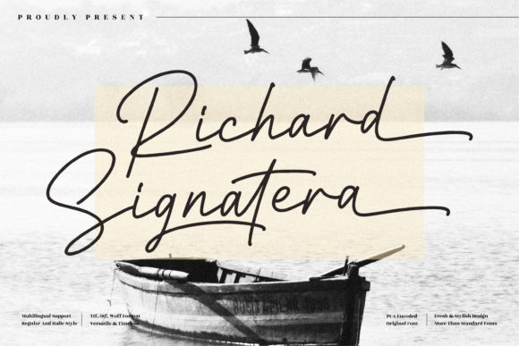 Richard Signatera Font Poster 1