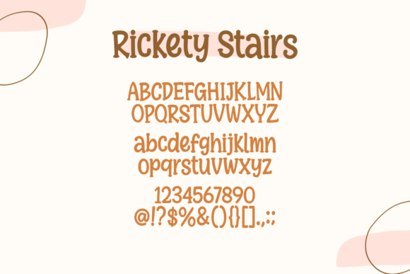 Rickety Stairs Font Poster 8